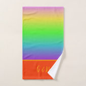 Minimale kleurrijke LGBTQ Gay Pride maand Bad Handdoek (Handdoek)