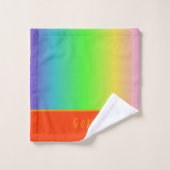 Minimale kleurrijke LGBTQ Gay Pride maand Bad Handdoek (Wasdoekje)