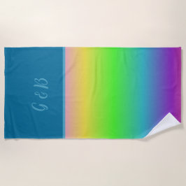 Minimale kleurrijke LGBTQ Gay Pride maand Strandlaken