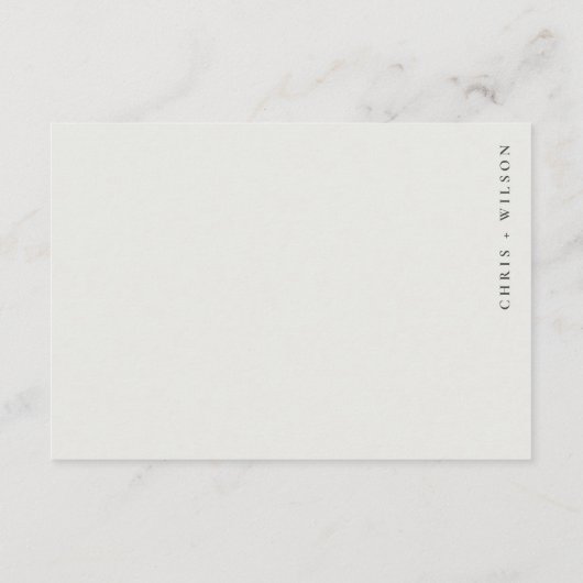 Minimale Kleurrijke Pride Regenboog Trouwreceptie Informatiekaartje (Achterkant)