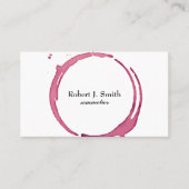 Minimale kleurrijke rode wijn uit elier visitekaartje (Voorkant)