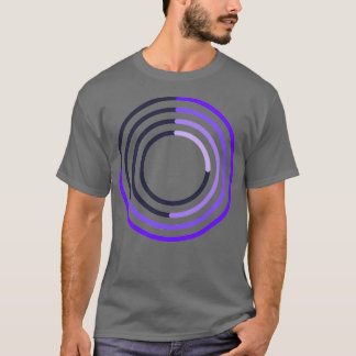 Minimale kleurrijke stapelkaart t-shirt