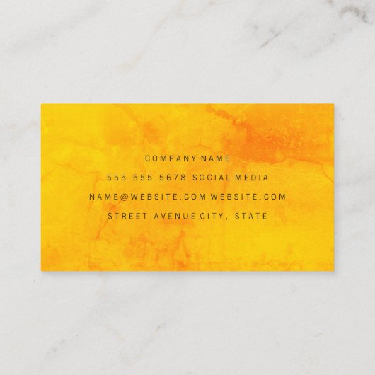 Minimale kleurrijke textuur visitekaartje (Achterkant)