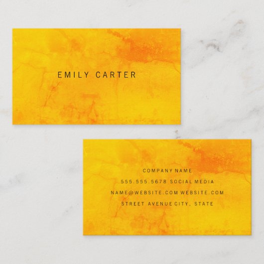 Minimale kleurrijke textuur visitekaartje (Voorkant / Achterkant)