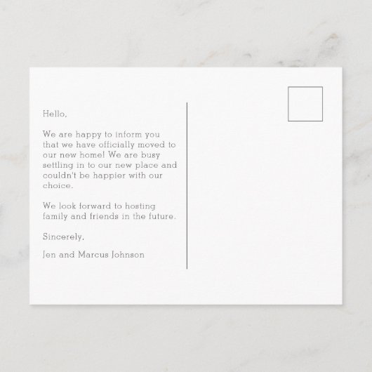 Minimale kleurrijke woningen die aankondiging verp (Achterkant)