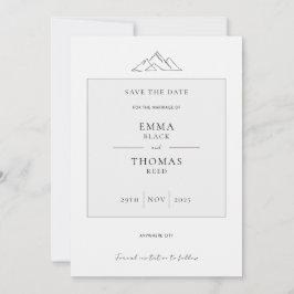 Minimale kleutergrootte van het EMMA-gebergte Save The Date