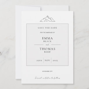 Minimale kleutergrootte van het EMMA-gebergte Save The Date