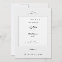 Minimale kleutergrootte van het EMMA-gebergte Save The Date