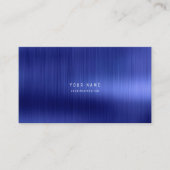 Minimale Kobalt Sapphire Blue Metallic Steel VIP Visitekaartje (Voorkant)