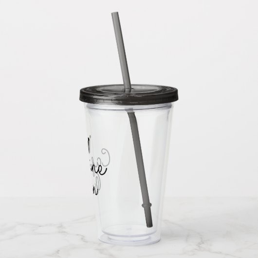 Minimale koehandel met cafeïne Queen, minimalistis Acryl Drinkbeker (Links)