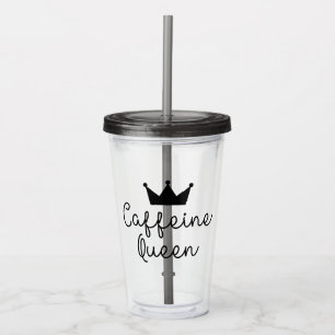 Minimale koehandel met cafeïne Queen, minimalistis Acryl Drinkbeker
