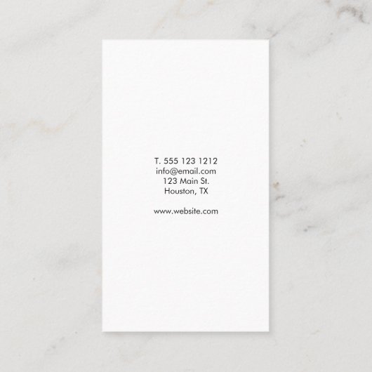 Minimale koel Modern Barber Shop Visitekaartje (Achterkant)