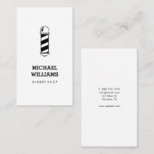 Minimale koel Modern Barber Shop Visitekaartje (Voorkant / Achterkant)