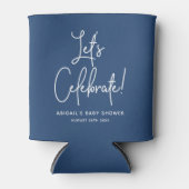 Minimale Koelbox van het blauw Baby shower van de Blikjeskoeler (Voorkant)