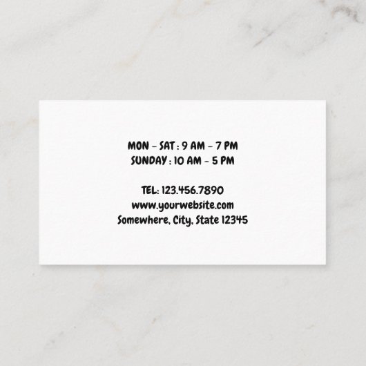 Minimale Koffie Loyalty-kaarten Klantenkaartje (Achterkant)