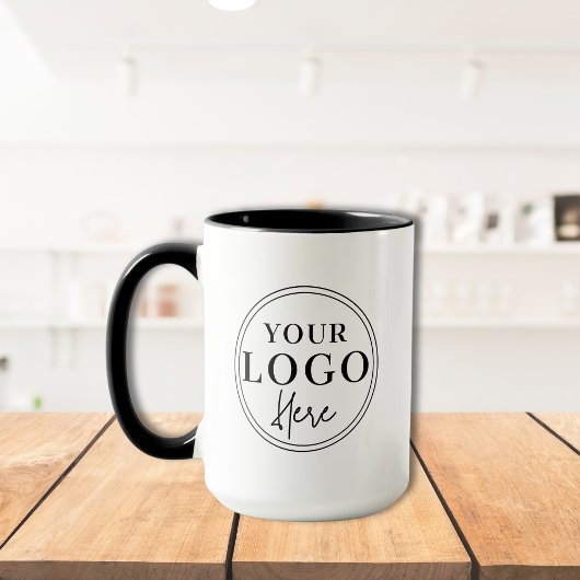 Minimale koffie met eigen zakelijke Logo Mok