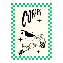 Minimale koffie muur kunst poster | Moderne keuken