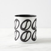 Minimale koffieboon mok (Midden)