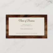 Minimale koffiebruine liquide eenvoudige Barista e Visitekaartje (Achterkant)