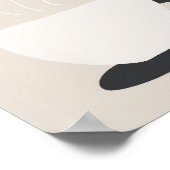 Minimale koffiekop – Modern neutraal wanddecor Poster (Hoek)