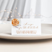 Minimale koffierecept voor de bruid informatiekaartje