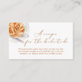 Minimale koffierecept voor de bruid informatiekaartje (Voorkant)