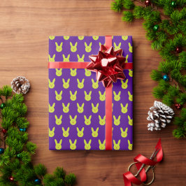 Minimale konijnenpatroon cadeaupapier