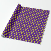 Minimale konijnenpatroon cadeaupapier (Uitgerold)
