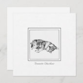 Minimale kookplaat en kookplaat notitiekaartje (Voorkant / Achterkant)