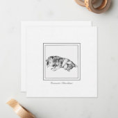 Minimale kookplaat en kookplaat notitiekaartje (Voorkant / Achterkant in situ)