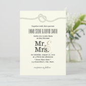 Minimale koppelverkoop van de Nautical Wedding Kno Kaart (Staand voorkant)