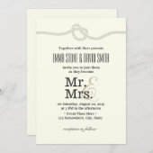 Minimale koppelverkoop van de Nautical Wedding Kno Kaart (Voorkant / Achterkant)