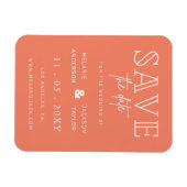 Minimale koraalhandgeschreven opslagdatum magneet (Horizontaal)