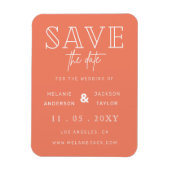 Minimale koraalhandgeschreven opslagdatum magneet (Verticaal)