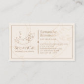 Minimale koteletten voor ivoor visitekaartje (Achterkant)