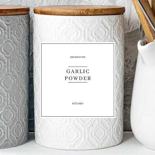 Minimale kraanlabels voor keukengerei sticker