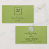 Minimale Kraft Elegant Couch Therapist Logo Red Visitekaartje (Voorkant / Achterkant)