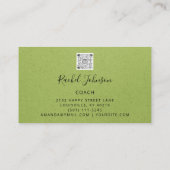 Minimale Kraft Elegant Couch Therapist Logo Red Visitekaartje (Achterkant)