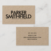 Minimale Kraft Visitekaartje (Voorkant / Achterkant)