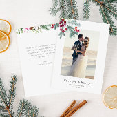 Minimale krans vakantie bruiloft aankondiging