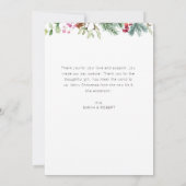 Minimale krans vakantie bruiloft aankondiging (Achterkant)