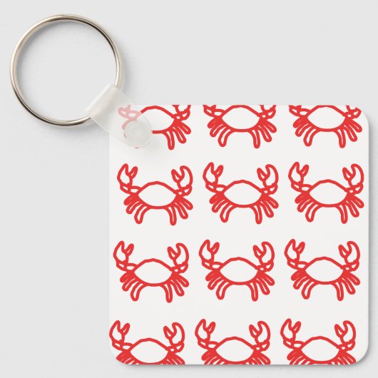 Minimale Kreeft Zodiac-sleutelhanger – Modern Sleutelhanger (Voorkant)