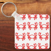 Minimale Kreeft Zodiac-sleutelhanger – Modern Sleutelhanger (Voorkant)