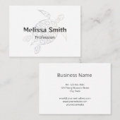 Minimale kruidengrootte bij schildpaddieren visitekaartje (Voorkant / Achterkant)