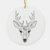 Minimale kunstketting met bovenleiding met tekst keramisch ornament (Voorkant)