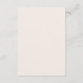 Minimale Kustbruiloft Informatiekaartje (Achterkant)