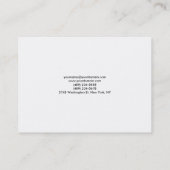 Minimale kwaliteit grijs monogram Unieke Moderne Visitekaartje (Achterkant)