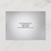 Minimale kwaliteit Grijze monogram Trendy Modern Visitekaartje (Achterkant)