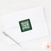 Minimale kwaliteitscontrolecode Prettige feestdage Vierkante Sticker (Envelop)