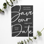 Minimale laag draagbaar script: datum opslaan save the date